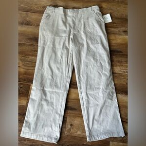 Orange Kiss Wide Leg Cream Color Pants with Tags XL